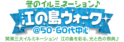 江の島 冬のイルミネーション♪ @50・60代中心 冬のイルミネーション♪江の島ウォーク@50・60代