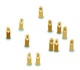 倒された地点で再び立てる、どんどんバラバラな位置に!
合計点が、先に「50点ピッタリ」になったチームが勝ち!